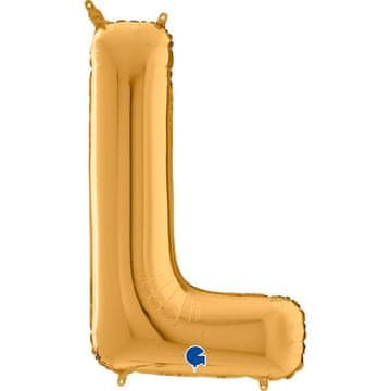Grabo Folija balon s črko L, 66 cm, zlat