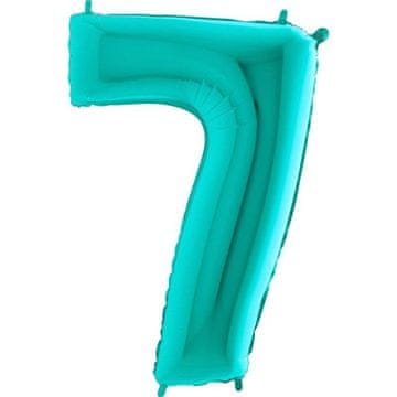 Grabo Folija balon Tiffany številka 7, barva mint - 102 cm