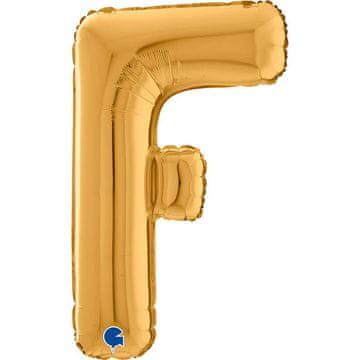 Grabo Folija balon s črko F, 66 cm, zlat