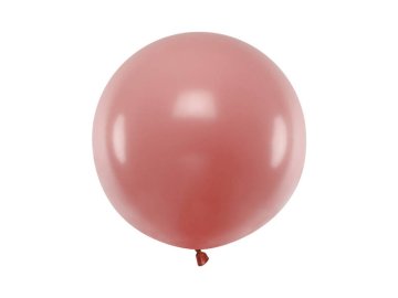 PartyDeco Velik lateks balon, temno roza, pastelna divja vrtnica, 60 cm, 1 kos.