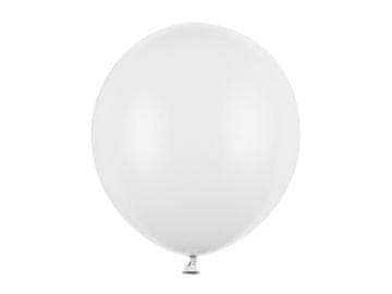 PartyDeco Močni lateks baloni, beli, pastelno čisto bela, 43 cm, 25 kosov.