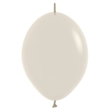 em baloni Pastel Dusk Cream s konektorjem 15 cm, 50 kosov.