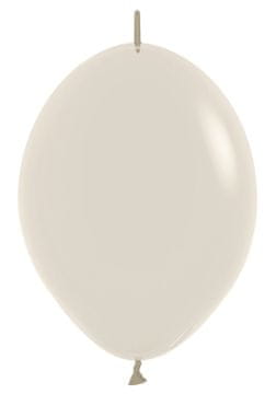 em baloni Pastel Dusk Cream s konektorjem 30 cm, 50 kosov.