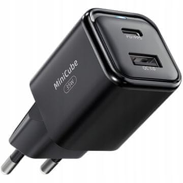 Innostyle HITR POLNILNIK CUBE USB-C 35W USB TIPA C GAN II ZA SAMSUNG LED