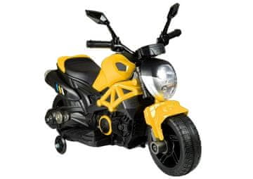 Otroški motocikel na baterije GTM1188 LED lučka rumena