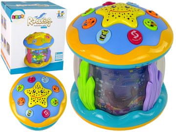 slomart LEAN TOYS Projektor zvezd in nočna lučka - Podvodni svet + melodije