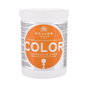 Kallos Color maska z lanenim oljem in uv-filtrom za barvane lase