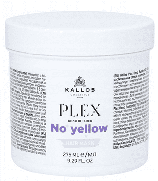 Kallos Plex Bond Builder maska brez rumene barve 275 ml