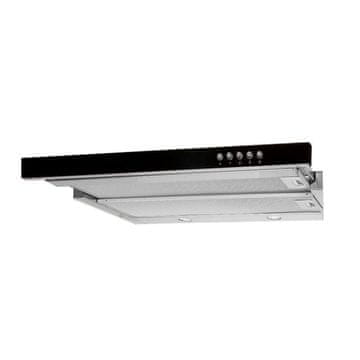 AKPO WK-7 LIGHT GLASS 50 INOX ČRNE nape