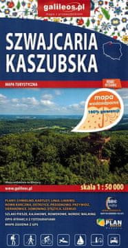 Kašubska Švica 1:50.000. Vodoodporni turistični zemljevid. Galileos