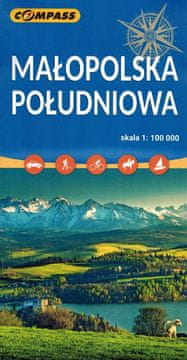 Compass Južna Malopoljska 1:100.000. Cestni in turistični zemljevid. Izdaja 2024. Kompas.
