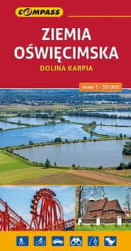 Compass Oświęcim Land, Dolina krapov 1:50.000. Turistični zemljevid. Kompas.