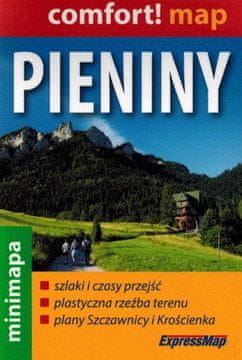 Pieniny 1:50.000. Laminiran turistični minizemljevid.