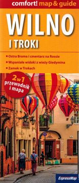 Vilna in Trakai 2 v 1. Plastificiran turistični zemljevid + mini vodnik. Izdaja 2023.