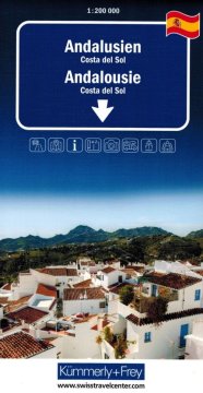 Ey! Andaluzija: Costa del Sol 1:200.000. Cestni in turistični zemljevid. Objavljeno 2025. Kümmerly+Frey
