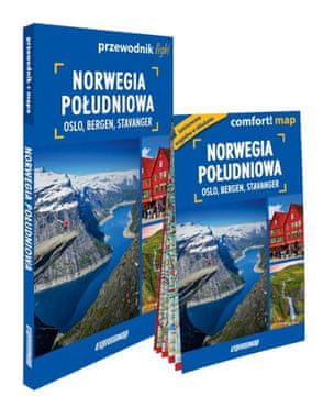 Južna Norveška. Svetlobni vodnik + laminiran zemljevid. Izdaja 2024.