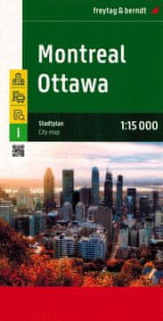 Freytag & Berndt Montreal, Ottawa 1:15.000. Zemljevid / Načrt mesta.