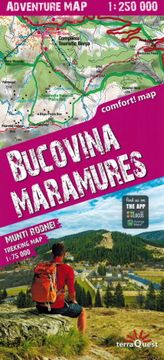 Bukovina in Maramureš. Gorovje Rodna. Laminiran cestni in turistični zemljevid. Izdaja 2024.