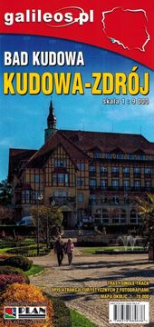 Kudowa-Zdrój. Turistična karta / načrt mesta. Izdaja 2025. Galilej