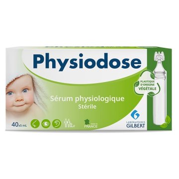 Laboratoires Gilbert Fiziološki serum, Gilbert, Physiodose, sterilna izotonična raztopina, 40 x 5 ml monodoz