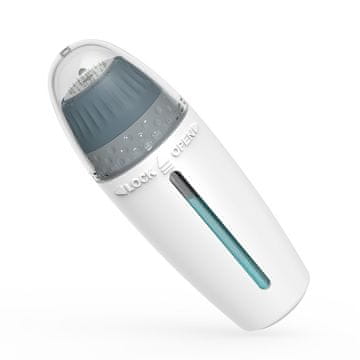 D&R Masažer za obraz z vialo, bio iglo, za sproščanje dermalnega seruma, prostornina 10 ml