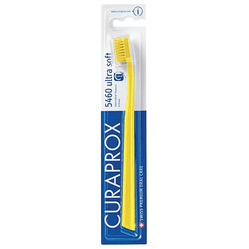 Curaprox Zobna ščetka, , 5460, Ortho Ultra Soft, za čiščenje zobnih aparatov, zelo mehka ščetka, rumena barva