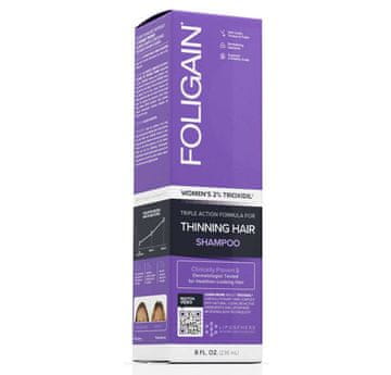 FOLIGAIN Šampon, , za redčenje las, minoksidil 2%, spodbuja rast las, za ženske, 236 ml
