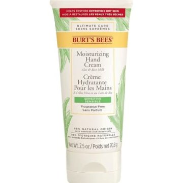 Burt's Bees Krema za roke, , aloja in riževo mleko, nežna vlažilna, 70,8 g