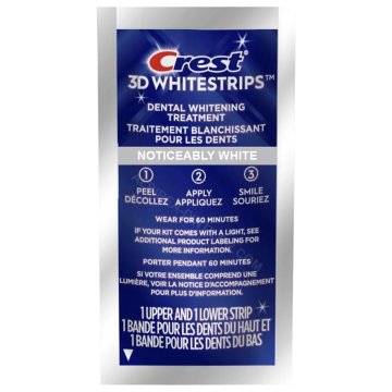 Trakovi za beljenje zob, 3D Whitestrips, opazno beli, 8 % koncentracija, 1 vrečka