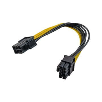 Akyga PCI-E 6-pinski / PCI-E 8-pinski kabel AK-CA-07 napajalnik za grafično kartico 20 cm