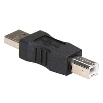 Akyga AK-AD-29 USB A - USB B 2.0 adapter, adapter za tiskalnik z ohišjem, M/M