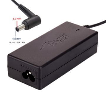 Akyga AK-ND-68 napajalnik za prenosnik DELL 4,5 x 3,0 mm + pin 45W 1,2 m