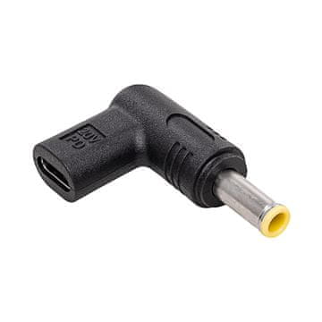 Akyga USB-C / 5,5x3,0 mm adapter za prenosnik AK-ND-C16 Napajalnik 100 W