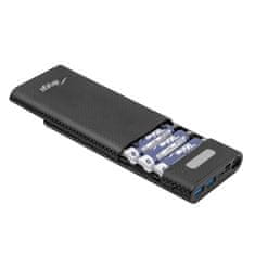 Akyga Etui za prenosno baterijo AK-BC-04, polnilnik 8x Li-Ion 18650 18W