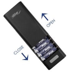 Akyga Etui za prenosno baterijo AK-BC-04, polnilnik 8x Li-Ion 18650 18W