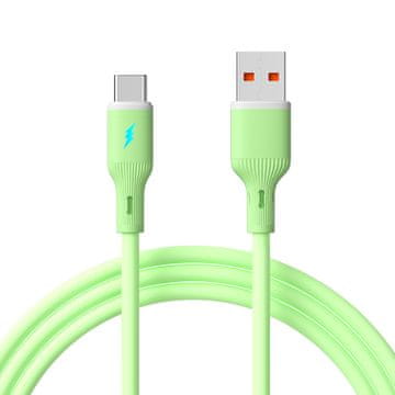Akyga Kabel USB tipa C / USB A 1m AK-USB-64 silikonski zelen