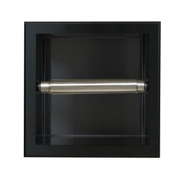 WALL-BOX PAPIR 1 Črna - Črn pladenj za papir