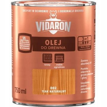 VIDARON Naravno tikovo olje D02 0,75 l