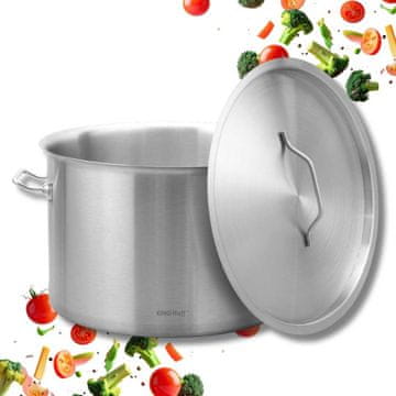 KINGHoff GASTRONOMSKI LONEC Z JEKLENIM POKROVOM Ø38cm 27L KH-2025