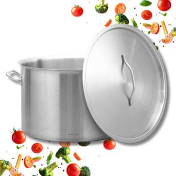 KINGHoff GASTRONOMSKI LONEC Z JEKLENIM POKROVOM Ø45cm 44L KH-2027