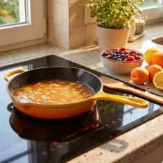 Emajlirana litoželezna ponev 26 cm GORČICA