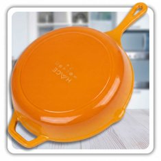 Emajlirana litoželezna ponev 26 cm GORČICA