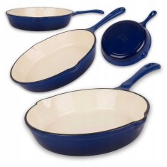 Emajlirana litoželezna ponev 20 cm, modra