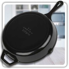 Emajlirana litoželezna ponev 26 cm mat črna