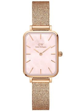 Daniel Wellington ŽENSKA URA Quadro Pressed Melrose Pearl 20mm DW00100510 + ŠKATLA (zw505o)