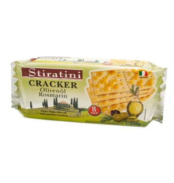 Stiratini krekerji z olivnim oljem in rožmarinom 250 g