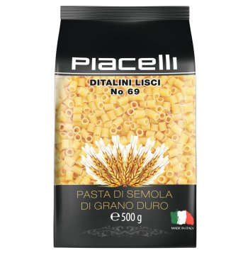 Piacelli Ditalini Lisci št. 69 Zdrobove testenine 500 g