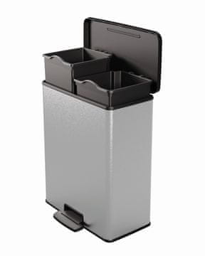 KOŠ ZA ODPADKE CURVER, S PEDALOM 26+26L - KOVINSKI - KT 12 9023