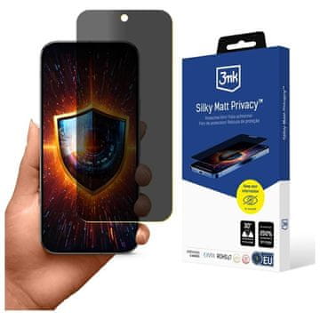 3MK Zaščitna folija za Google Pixel 9 Pro , svilnato mat, zaščita zasebnosti