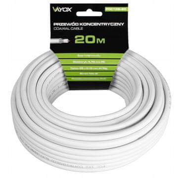 Bodex Koaksialni antenski kabel PCC102-20 CU 75 Ohm 20 m UV odporen